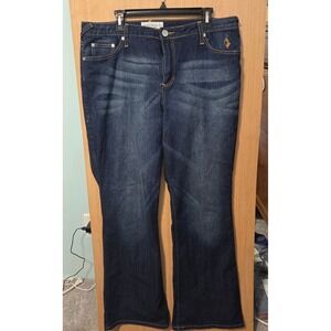Phat Fashions Size 20 Silver Label Jeans‎ Womens High Rise Dark Wash Bootcut